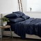 Navy Blue Microfiber Sheet Set Deep Pocket 16 Inch Wrinkle Resistant Ultra Soft Bedding